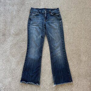 7 For All Mankind Straight/Bootcut Jeans Y2K Size 26 Medium Wash - Cropped/Ankle